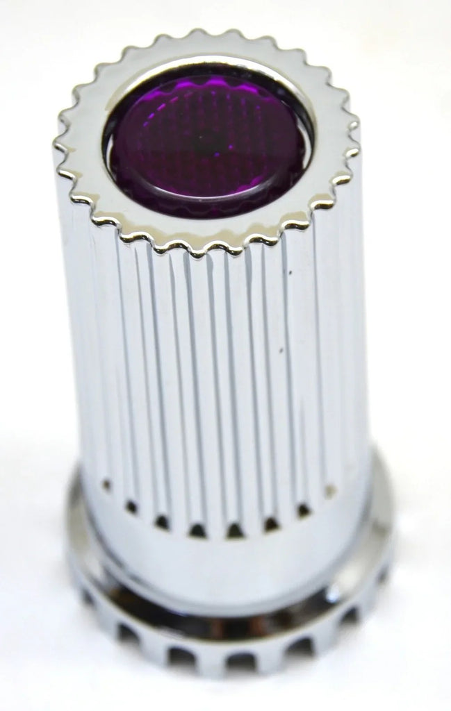 Lug Nut Covers 33mm Push-On Flat Purple Reflector Plastic 4" GG#10363 Set of 20