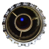 Lug Nut Covers 33 mm Screw-On Flat Blue Reflector Plastic 4" GG#10366 Set of 5