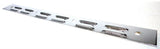 Rear Top Mudflap Plates 24" x 2" Louvered Bolt On Chrome 4 Holes UP#10400 Pair