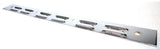 Rear Top Mudflap Plates 24" x 2" Louvered Bolt On Chrome 4 Holes UP#10400 Pair