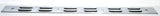 Rear Top Mudflap Plates 24" x 2" Louvered Bolt On Chrome 4 Holes UP#10400 Pair