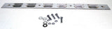 Rear Top Mudflap Plates 24" x 2" Louvered Bolt On Chrome 4 Holes UP#10400 Pair