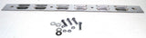 Rear Top Mudflap Plates 24" x 2" Louvered Bolt On Chrome 4 Holes UP#10400 Pair