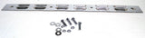 Rear Top Mudflap Plates 24" x 2" Louvered Bolt On Chrome 4 Holes UP#10400 Pair