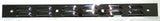 Rear Top Mudflap Plates 24" x 2" Louvered Bolt On Chrome 4 Holes UP#10400 Pair