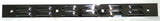 Rear Top Mudflap Plates 24" x 2" Louvered Bolt On Chrome 4 Holes UP#10400 Pair