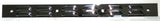 Rear Top Mudflap Plates 24" x 2" Louvered Bolt On Chrome 4 Holes UP#10400 Pair