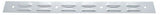 Rear Top Mudflap Plates 24" x 2" Louvered Bolt On Chrome 4 Holes UP#10400 Pair