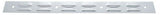 Rear Top Mudflap Plates 24" x 2" Louvered Bolt On Chrome 4 Holes UP#10400 Pair