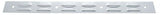 Rear Top Mudflap Plates 24" x 2" Louvered Bolt On Chrome 4 Holes UP#10400 Pair