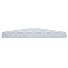 Mud Flap Plates/Weights Bottom 24" x 4 Louvered Chrome Stud Mount UP#10410 Pair
