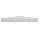 Mud Flap Plates/Weights Bottom 24" x 4 Louvered Chrome Stud Mount UP#10410 Pair