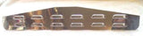 Mud Flap Plates/Weights Bottom 24" x 4 Louvered Chrome Stud Mount UP#10410 Pair