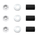 Rear Mudflap Plates/Weights 24" X 4" -(3) Stud Mount Chrome UP#10411 Pair