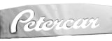 Rear Bottom Mud Flap Plate PETERCAR 24" X 4" Chrome Stud Mount UP#10434 Pair