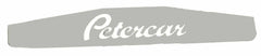 Rear Bottom Mud Flap Plate PETERCAR 24" X 4" Chrome Stud Mount #10434 Each
