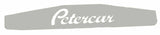 Rear Bottom Mud Flap Plate PETERCAR 24" X 4" Chrome Stud Mount #10434 Each