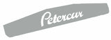 Rear Bottom Mud Flap Plate PETERCAR 24" X 4" Chrome Stud Mount #10434 Each