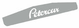Rear Bottom Mud Flap Plate PETERCAR 24" X 4" Chrome Stud Mount #10434 Each