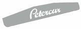 Rear Bottom Mud Flap Plate PETERCAR 24" X 4" Chrome Stud Mount #10434 Each