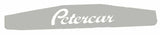 Rear Bottom Mud Flap Plate PETERCAR 24" X 4" Chrome Stud Mount #10434 Each