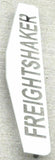 UP Mud Flap Plate/Weight Bottom 24"X4" FREIGHTSHAKER Chrome Stud Mnt #10436 Pair