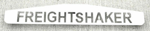 UP Mud Flap Plate/Weight Bottom 24"X4" FREIGHTSHAKER Chrome Stud Mnt #10436 Each