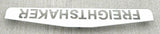 UP Mud Flap Plate/Weight Bottom 24"X4" FREIGHTSHAKER Chrome Stud Mnt #10436 Each