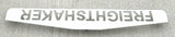 UP Mud Flap Plate/Weight Bottom 24"X4" FREIGHTSHAKER Chrome Stud Mnt #10436 Each