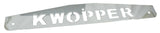 Mud Flap Plate/Weight 24" X4" for Kenworth KWOPPER Bolt-On Chrome UP#10439 Pair