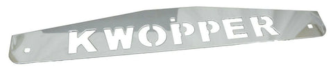 Mud Flap Plate/Weight 24" X4" for Kenworth KWOPPER Bolt-On Chrome UP#10439 Pair