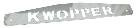 Mud Flap Plate/Weight 24" X4" for Kenworth KWOPPER Bolt-On Chrome UP#10439 Pair