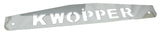 Mud Flap Plate/Weight 24" X4" for Kenworth KWOPPER Bolt-On Chrome UP#10439 Pair