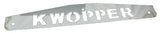 Mud Flap Plate/Weight 24" X4" for Kenworth KWOPPER Bolt-On Chrome UP#10439 Pair