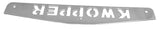 Mud Flap Plate/Weight 24" X4" for Kenworth KWOPPER Bolt-On Chrome UP#10439 Pair