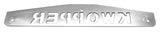 Mud Flap Plate/Weight 24" X4" for Kenworth KWOPPER Bolt-On Chrome UP#10439 Pair