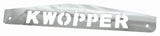 Mud Flap Plate/Weight 24" X4" for Kenworth KWOPPER Bolt-On Chrome UP#10439 Pair