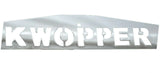 Mud Flap Plate/Weight 24" X4" for Kenworth KWOPPER Bolt-On Chrome UP#10439 Pair