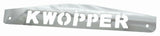 Mud Flap Plate/Weight 24" X4" for Kenworth KWOPPER Bolt-On Chrome UP#10439 Pair