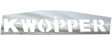 Mud Flap Plate/Weight 24" X4" for Kenworth KWOPPER Bolt-On Chrome UP#10439 Pair
