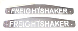 Rear Mudflap Plate FREIGHTSHAKER Bolt-on 24x4 Chrome UP#10440 Pair