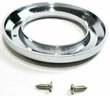 UP Light Bezel/Trim for 2" Round Light Plain Chrome Plastic 2 Screw #10458 Pair
