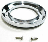 UP Light Bezel/Trim for 2" Round Light Plain Chrome Plastic 2 Screw #10458 Pair