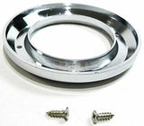 UP Light Bezel/Trim for 2" Round Light Plain Chrome Plastic 2 Screw #10458 Pair