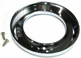 UP Light Bezel/Trim for 2" Round Light Plain Chrome Plastic 2 Screw #10458 Pair