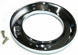 UP Light Bezel/Trim for 2" Round Light Plain Chrome Plastic 2 Screw #10458 Pair