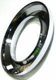UP Light Bezel/Trim for 2" Round Light Plain Chrome Plastic 2 Screw #10458 Pair