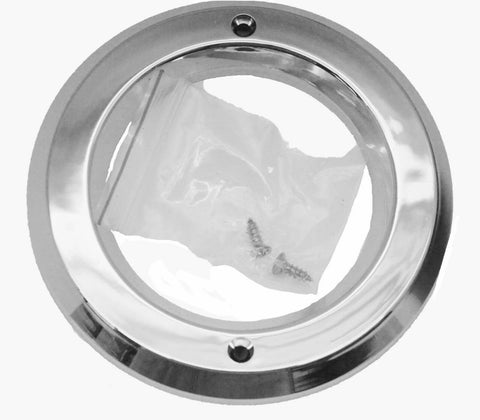 UP Light Bezel/Trim for 2 1/2" Round Light Plain Plastic 2 Screw #10459 Each