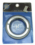 UP Light Bezel/Trim for 2 1/2" Round Light Plain Plastic 2 Screw #10459 Each