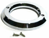 UP Light Bezel/Trim for 2 1/2" Round Light Plain Plastic 2 Screw #10459 Each